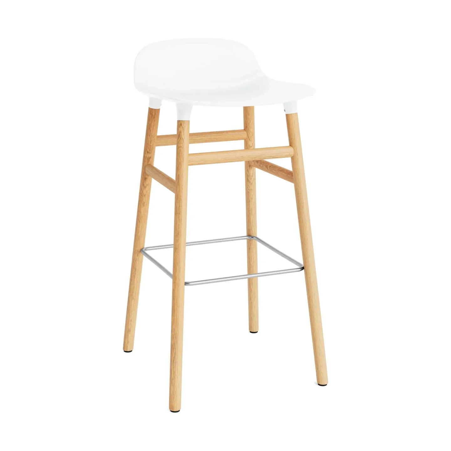 Normann Copenhagen Form barstol ekben 75 cm vit