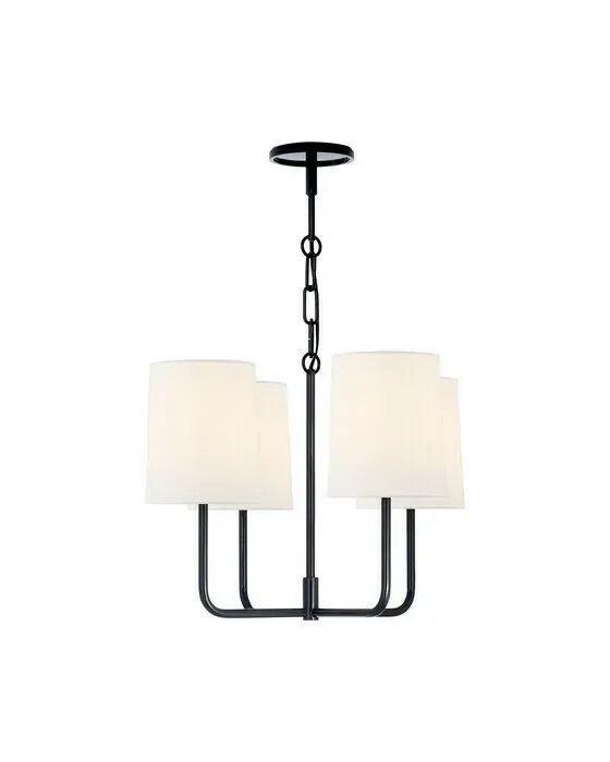 Go Lightly Chandelier Charcoal/Linen S