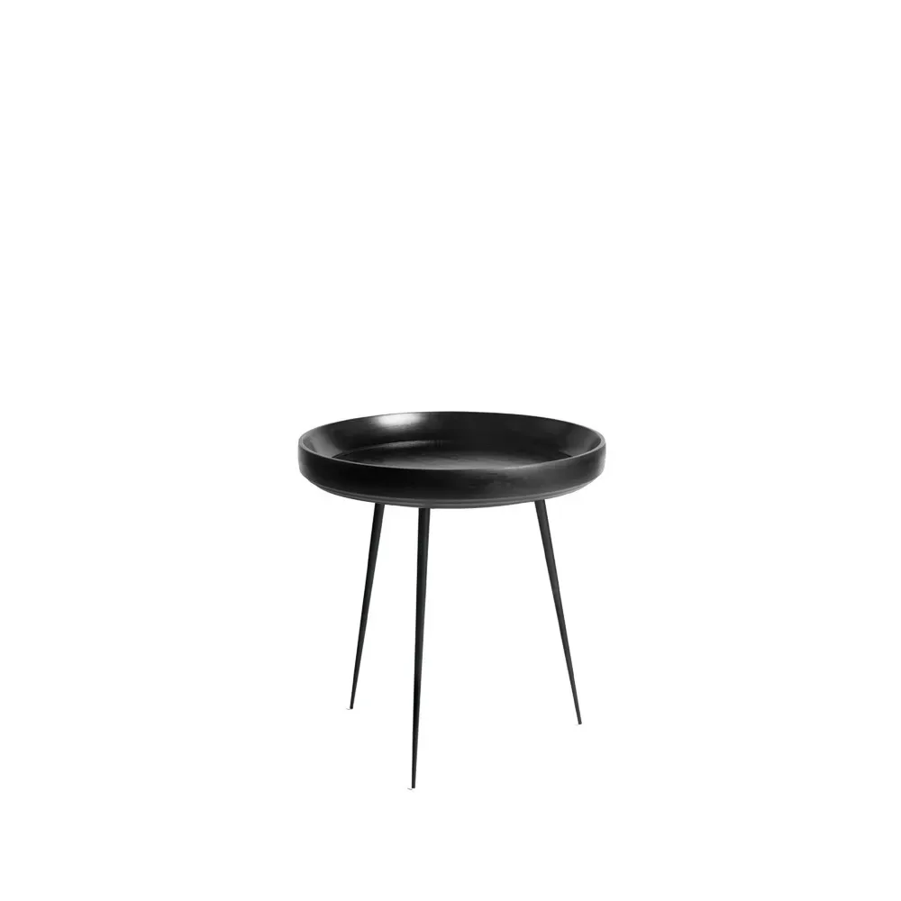 Mater Bowl Small Tisch Mango schwarz, schwarzes Gestell