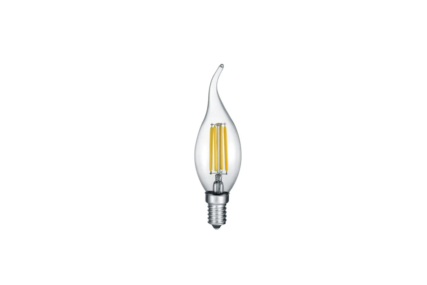 LK LED E14 filament kron/böjd top 4W 470lm 2700K 3-steg -