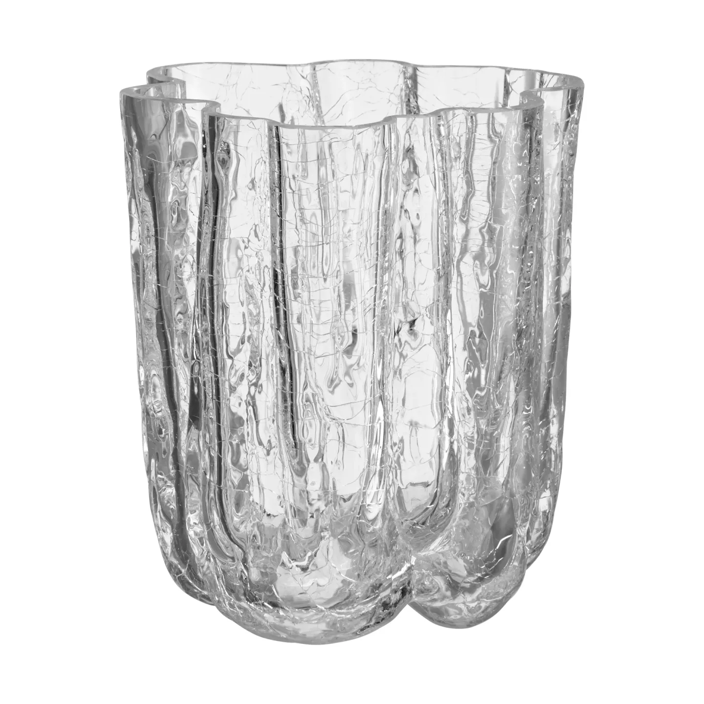 Kosta Boda Crackle Vase 12,1 cm Klar