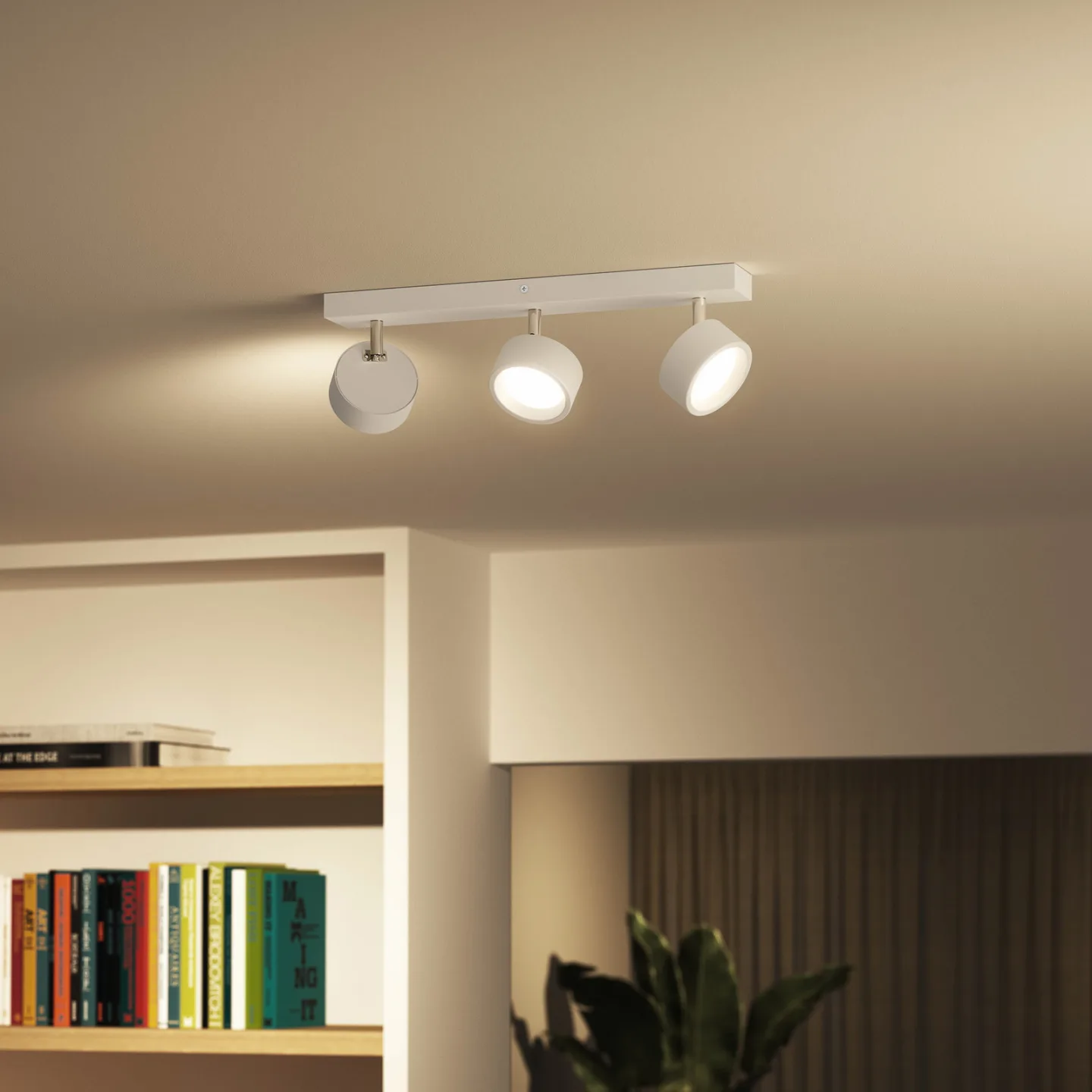 Bracia LED-Deckenspot 3-flammig, weiß - Philips - Wohnzimmer - Modern - Metall - Mehrflammig