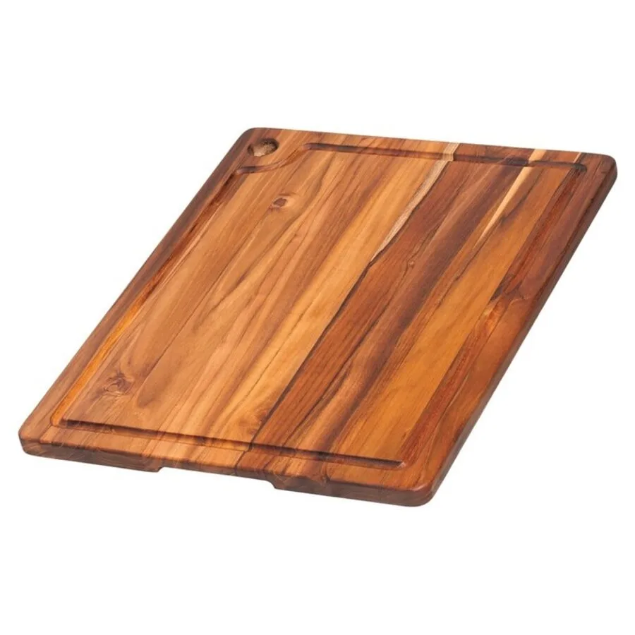 TEAKHAUS Schneidebrett Teak Haus teak Teakholz massiv B 46 cm T 35.5 cm