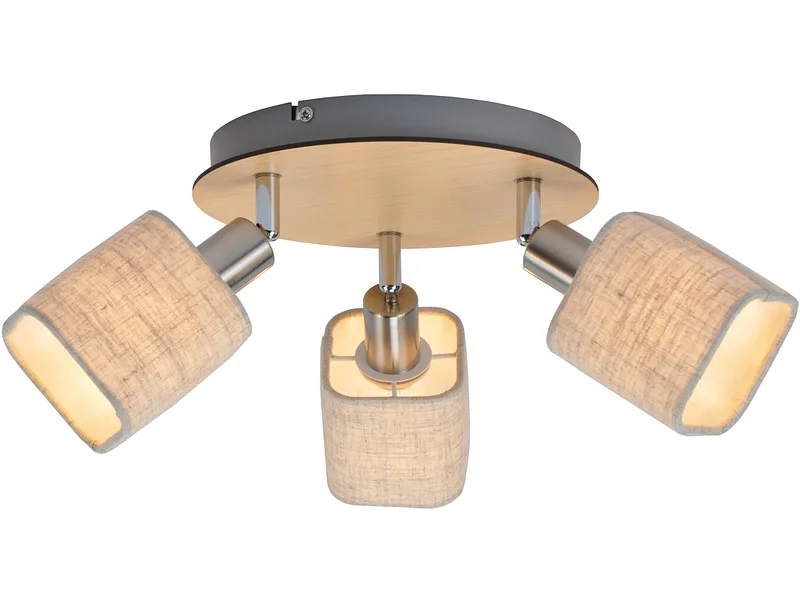 3 Spots ROSHAN 22cm 25W beige