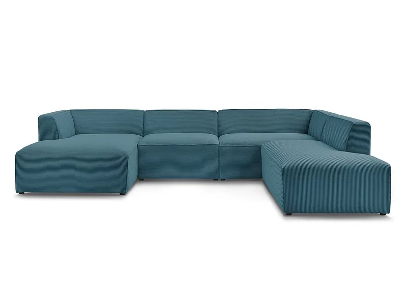 Wohnlandschaft BOBOCHIC MEGEVE Cord-Stoff dunkelblau