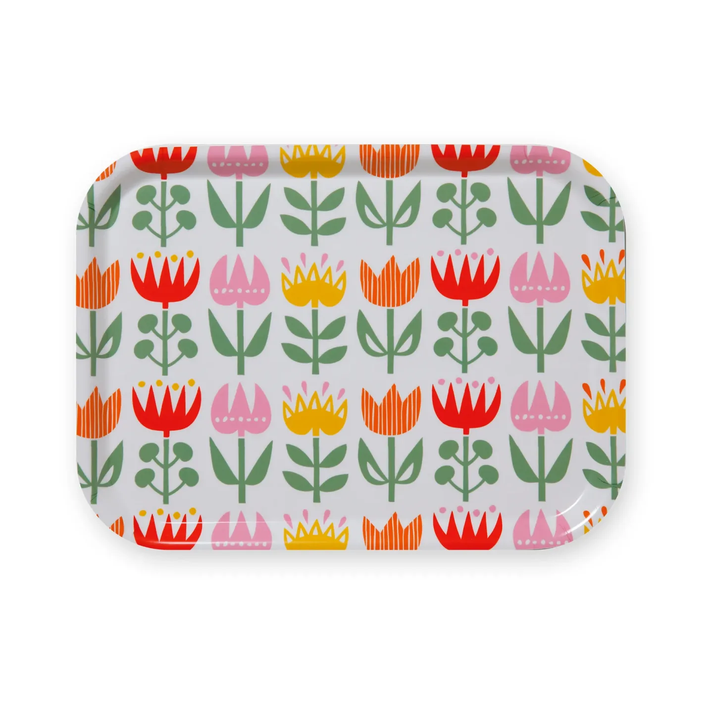 Klippan Yllefabrik Tulip kleines Tablett 20x27 cm Multi