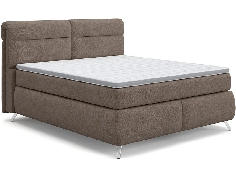 Boxspringbett SWISS HOME STYLE AMBER sand 160x200cm halbfest