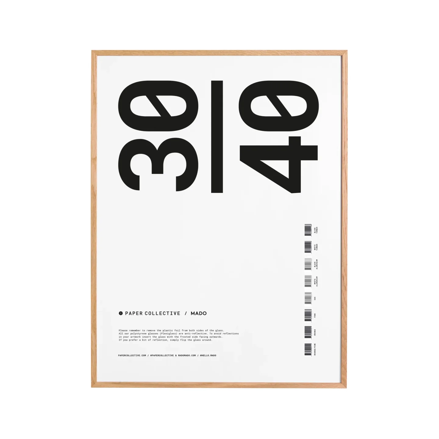 Paper Collective Paper Collective ram plexiglas-ek 30x40 cm