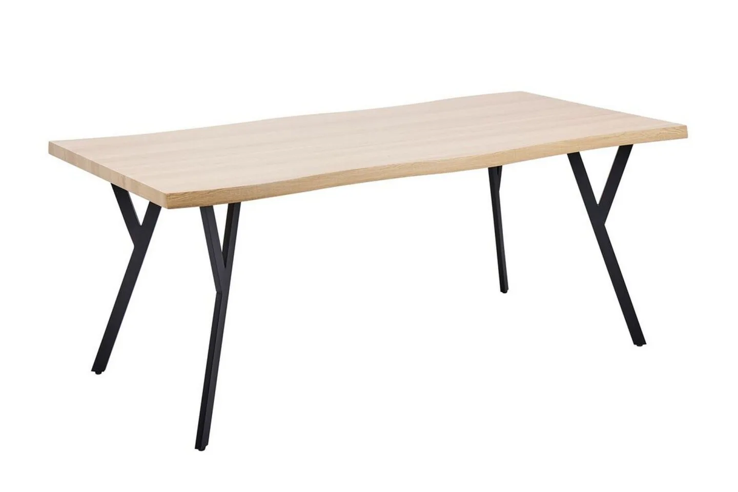 Tiggiano Matbord Utomhus 180x90 cm - Ljusbrun/Svart