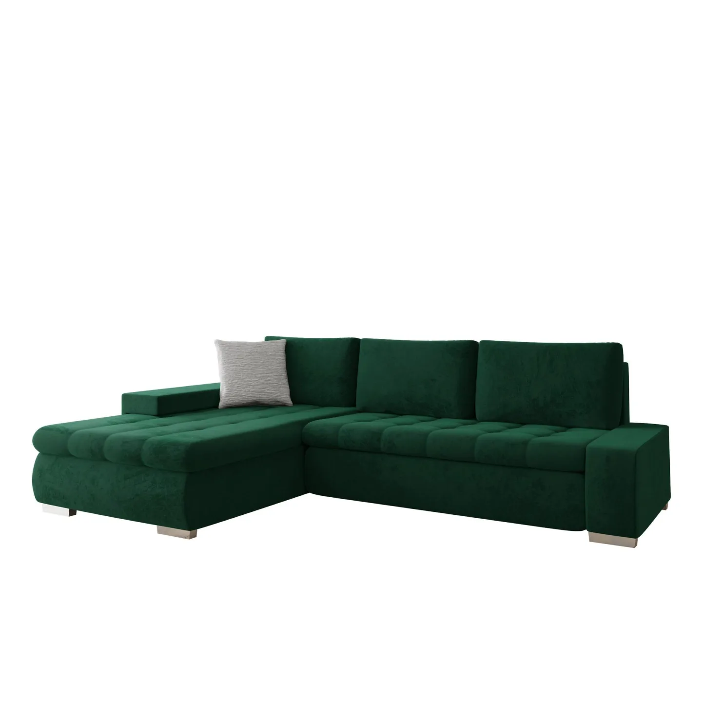 Cerys Bäddsoffa med Divan 4-sits - Grön