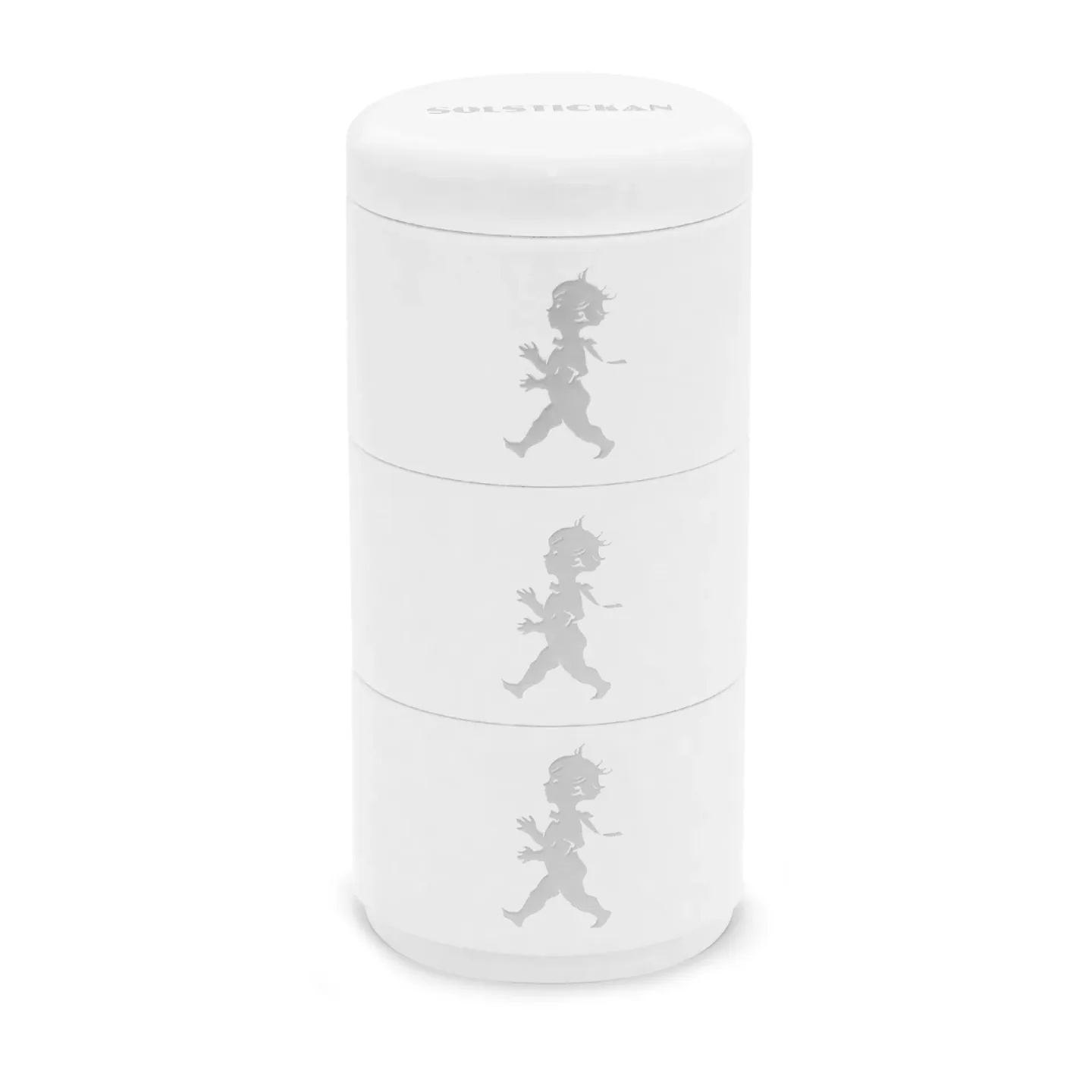 Solstickan Design Solstickan Dose 3-geteilt Ø 8,5 cm Weiß
