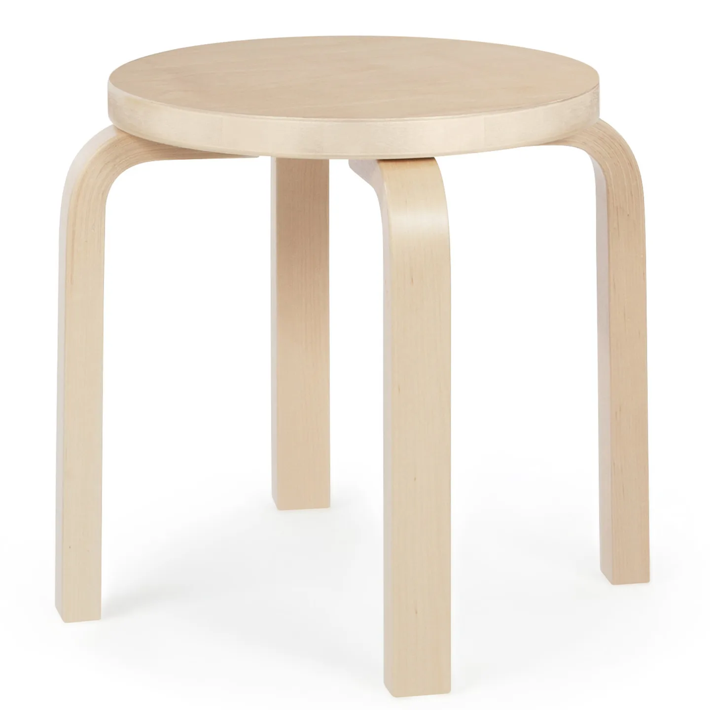 Artek - Barnpall NE60, 4 ben, Björkfanér - Barnstolar - Alvar Aalto - Träfärgad - Trä