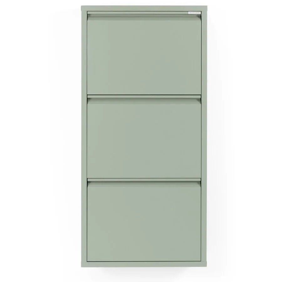 Spinder Design Schuhschrank Hesta dusty green Stahl B 50 H 103 cm