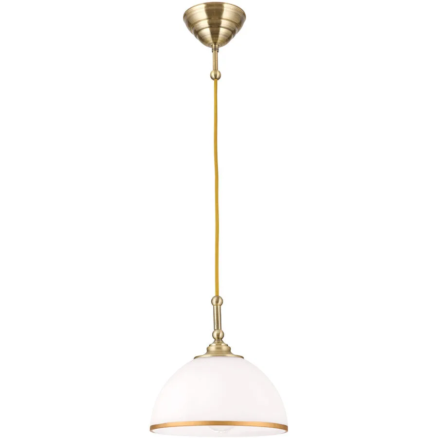 Pendellampe Old Lamp Stahl 22 cm 22 cm - Farbe: Altmessing