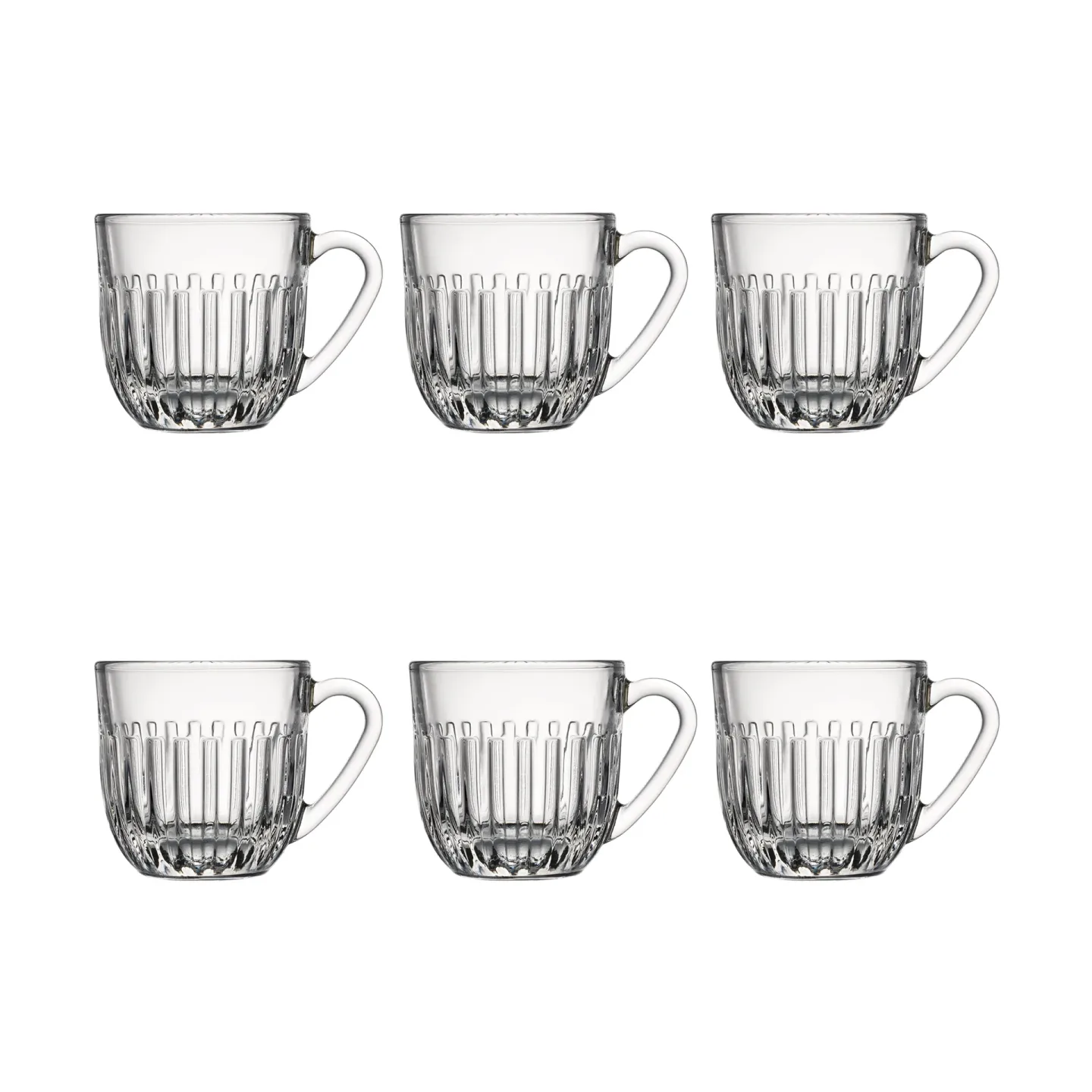 La Rochère Ouessant Espressoglas 9 cl 6er Pack Klar