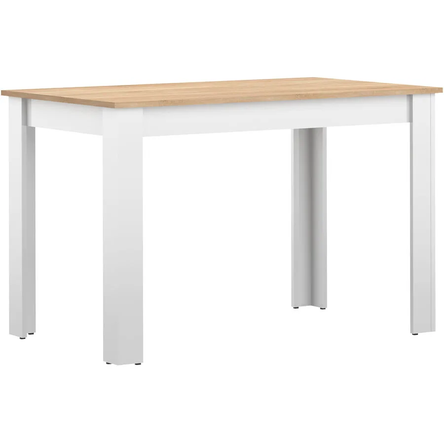 Tisch Mero Weiss, Eiche Holzwerkstoff B 110 T 70 cm