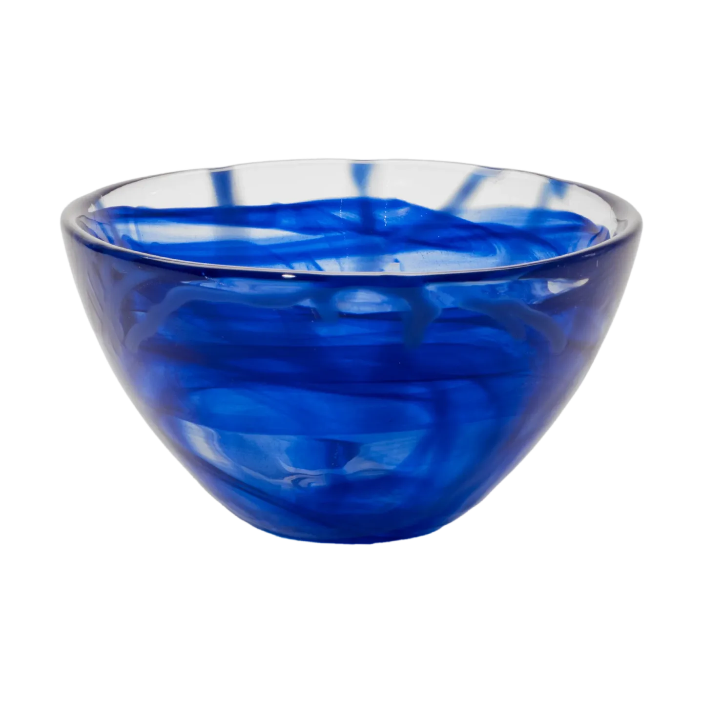 Kosta Boda Contrast Schale 160 mm Blau-blau