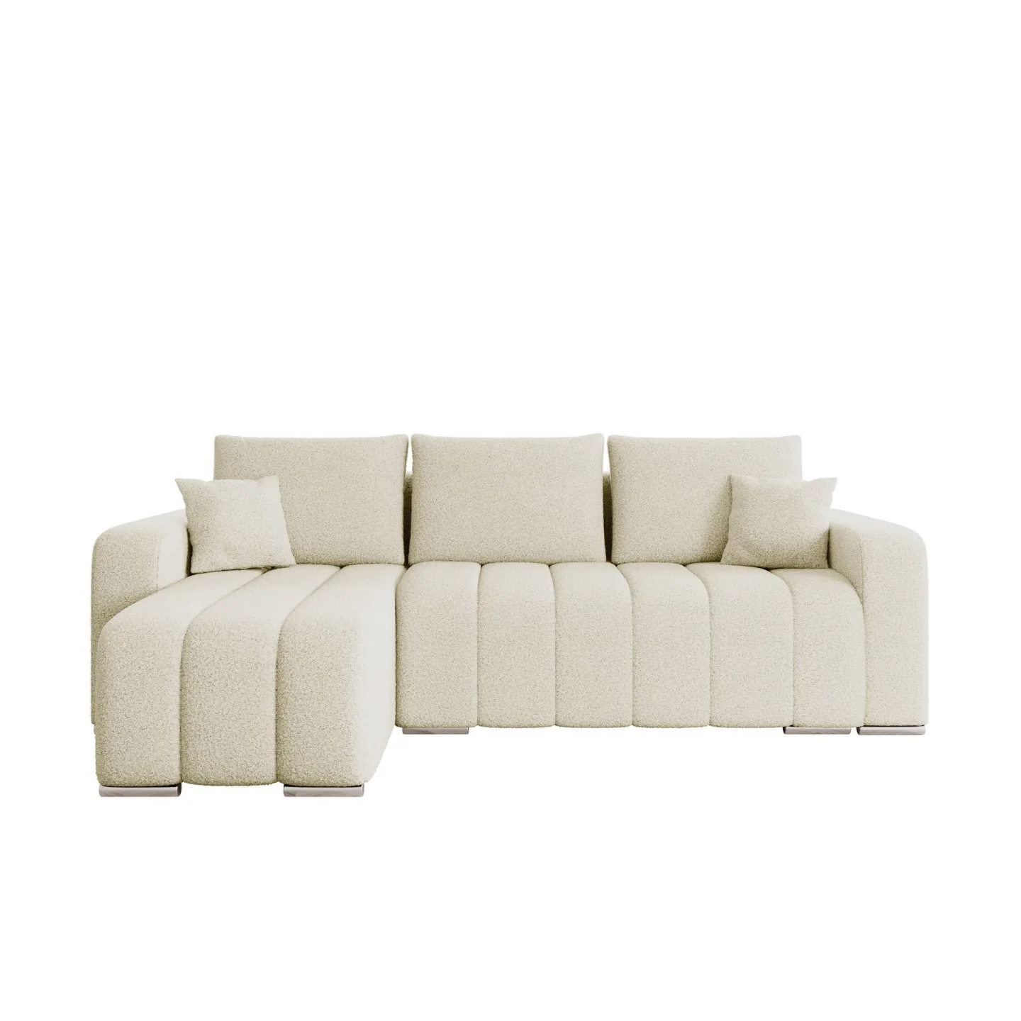 Zulueta 3-sits Bäddsoffa med divan - Lambi 08 (beige)