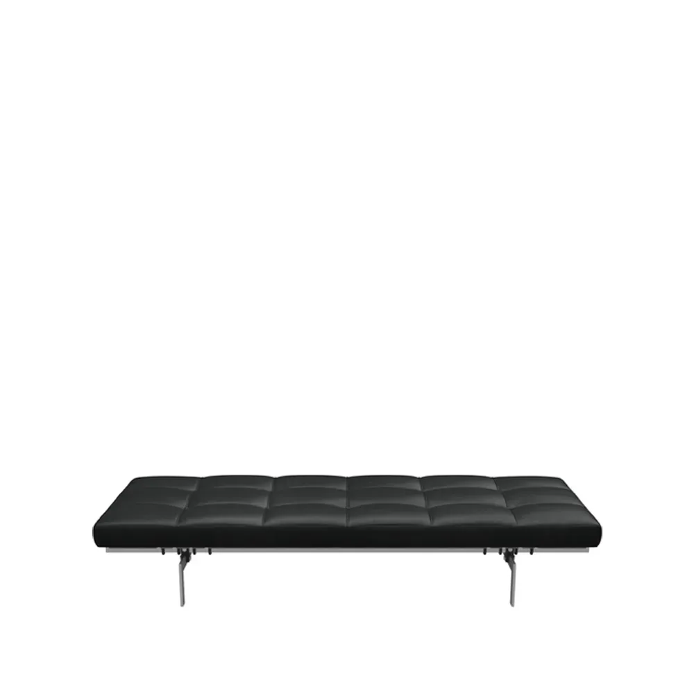 Fritz Hansen PK80 dagbädd Leather grace black 190 cm