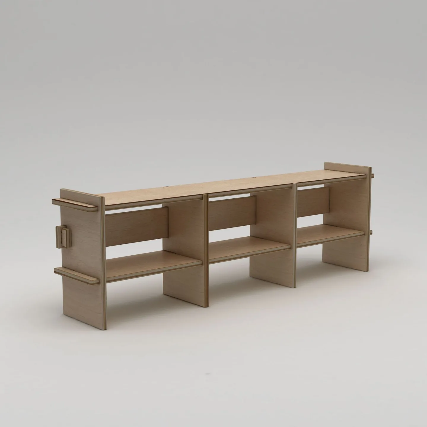 Ropira TV-bänk 220 cm - Naturträ