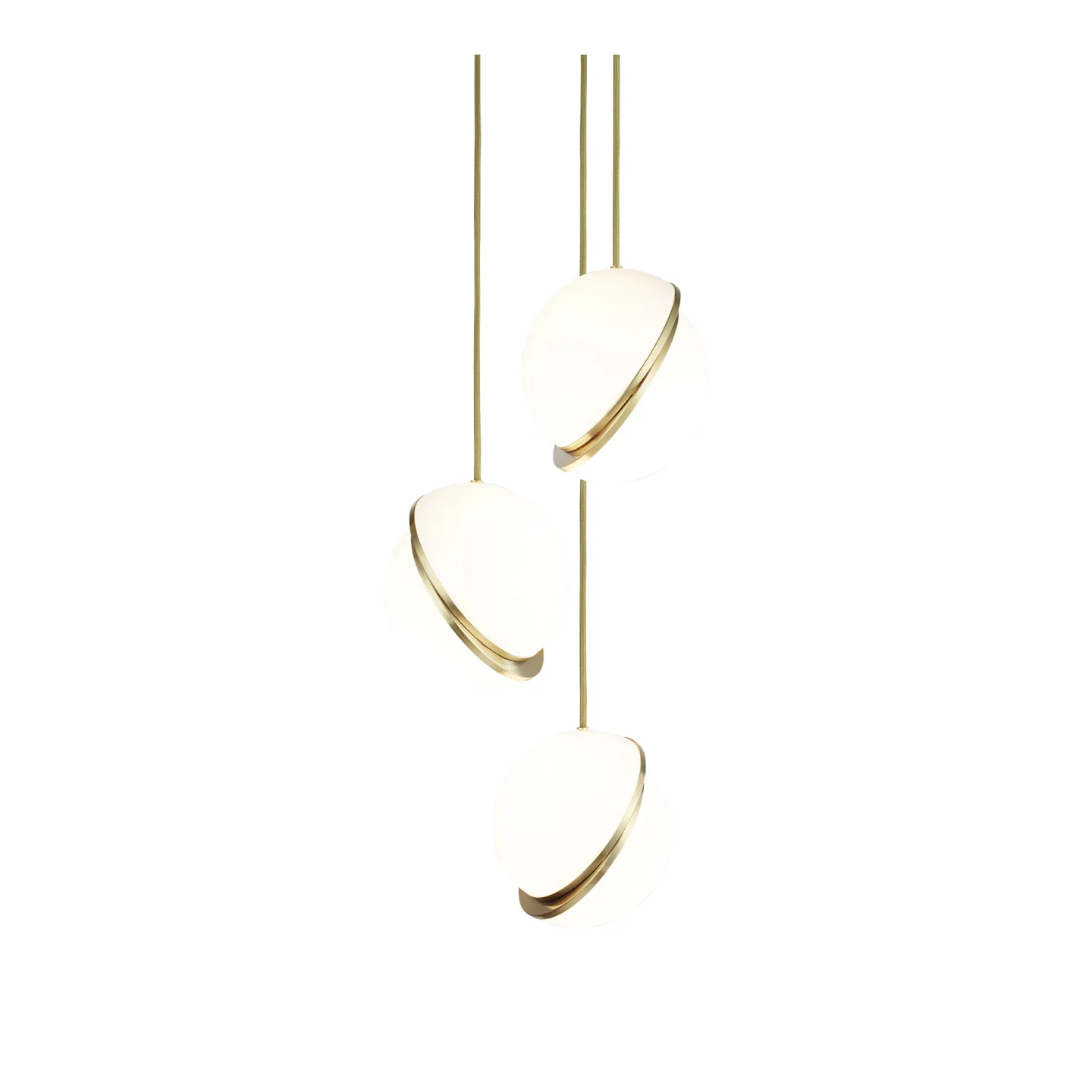 Lee Broom - Mini Crescent Chandelier 3 Piece - Klusterlampor - Flerfärgad