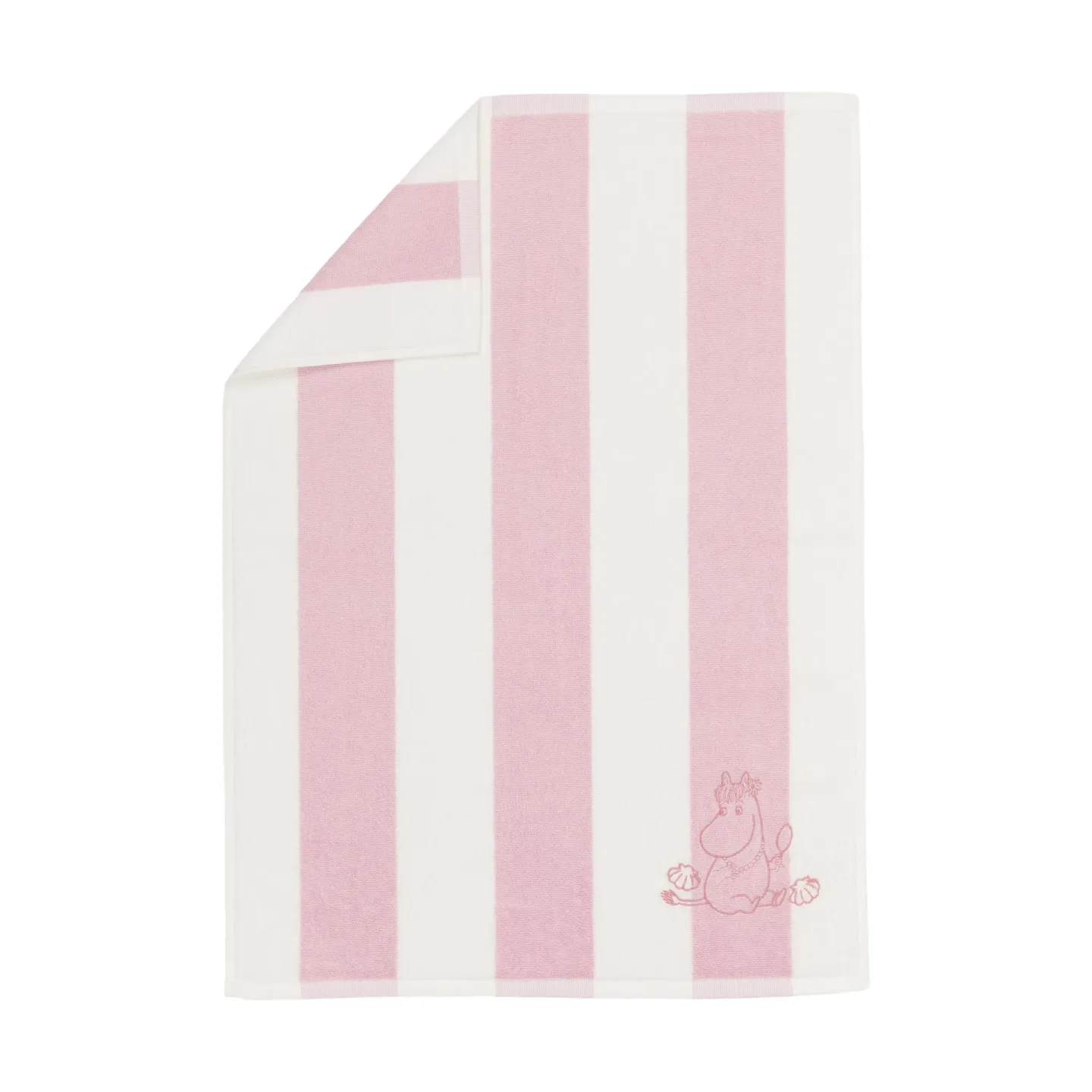 Moomin Arabia Mumin Handtuch 50x70cm Muschel rosa-weiß