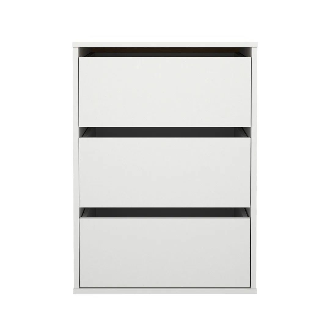 Catania Schubladeneinsatz 3 Schubladen 51 cm bis 140 cm Kleiderschrank weiß
