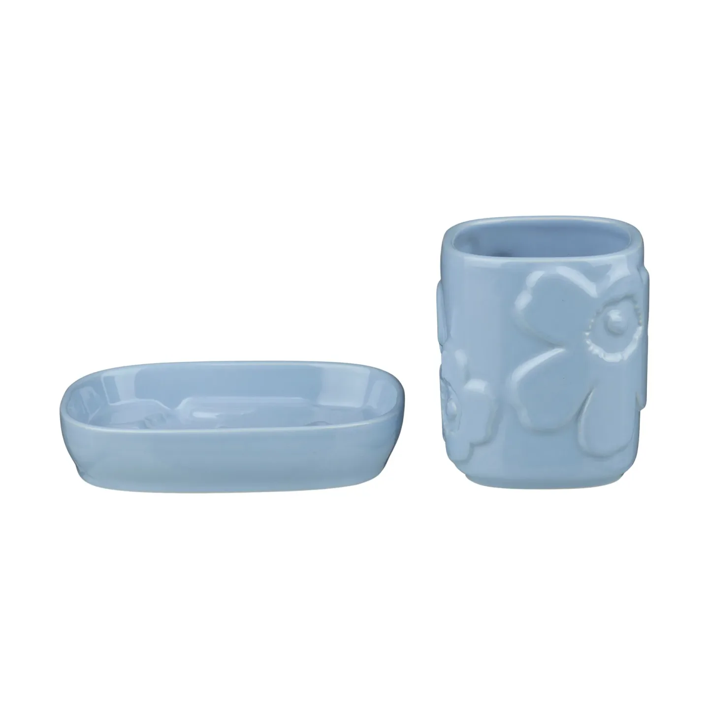 Marimekko Unikko Badezimmer-Set 2-teilig Blau