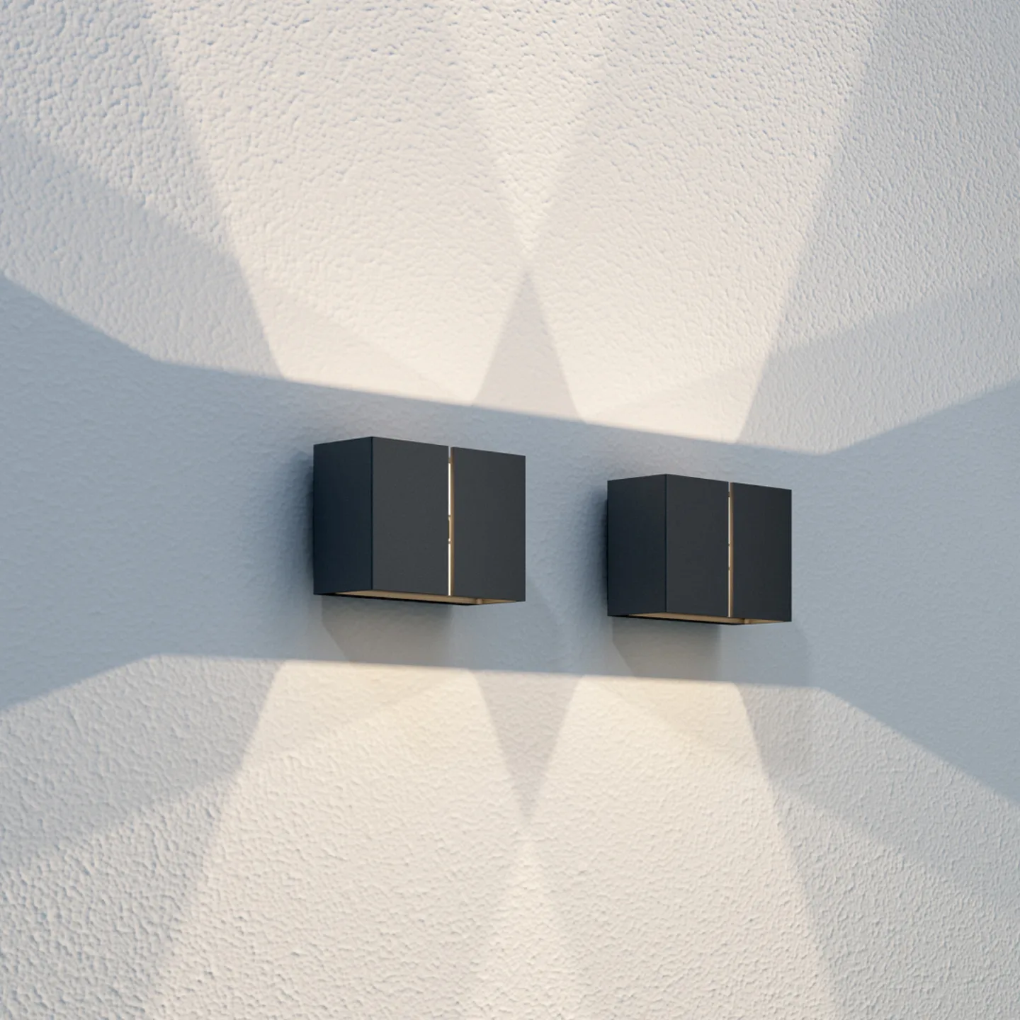 Ask Außenwandleuchte Black - Loom Design - Modern - Metall - Eckig