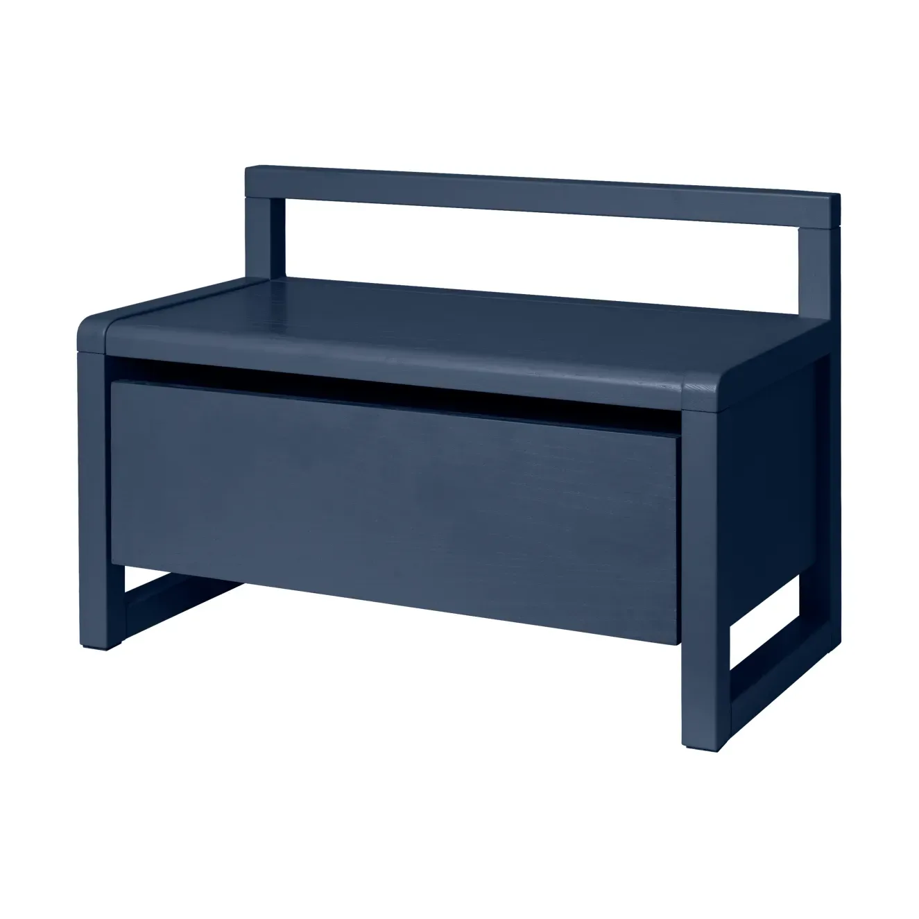 Ferm Living Little architect Aufbewahrungsbank Dark Blue, 60x30x41,2 cm