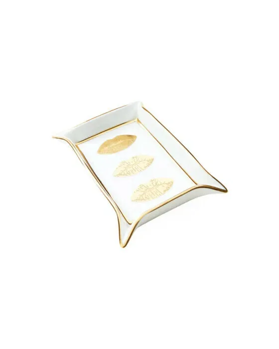 Lips Valet Tray White