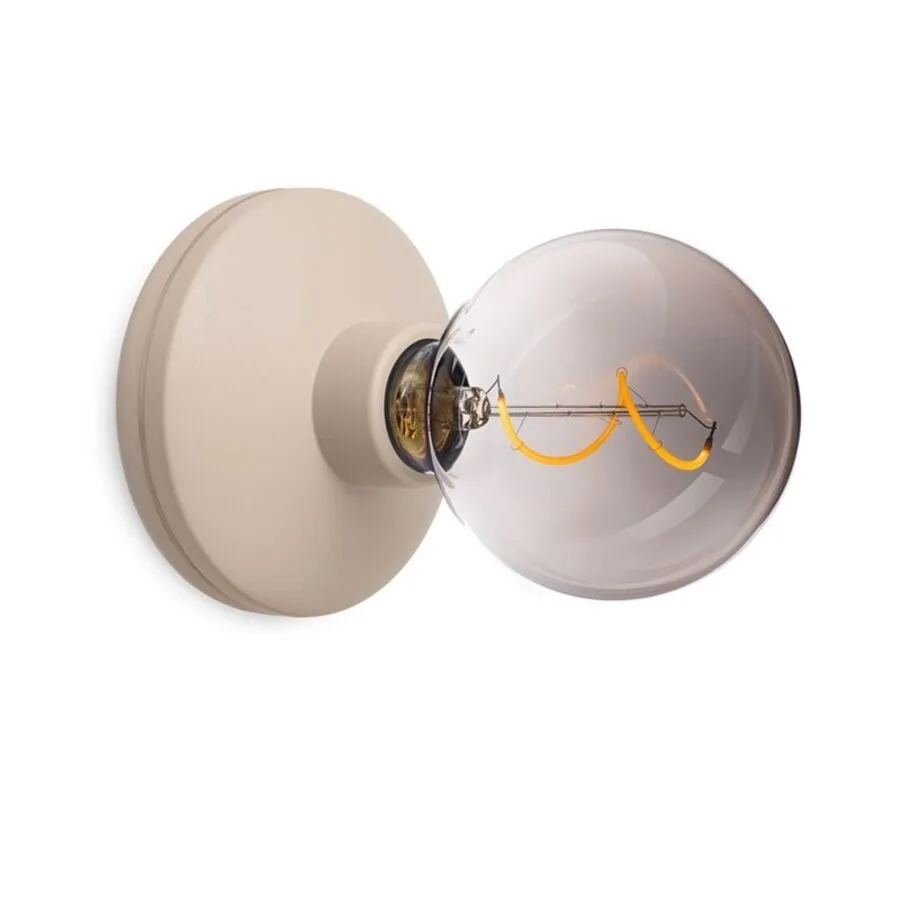 Diverse Beleuchtung Humble beige Aluminium/Glas H 18 cm