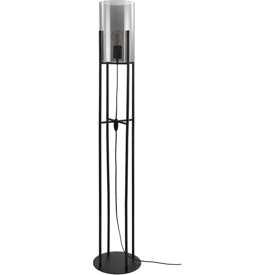 Eglo Stehlampe Glastonbury Schwarz Stahl 25 cm 136 cm