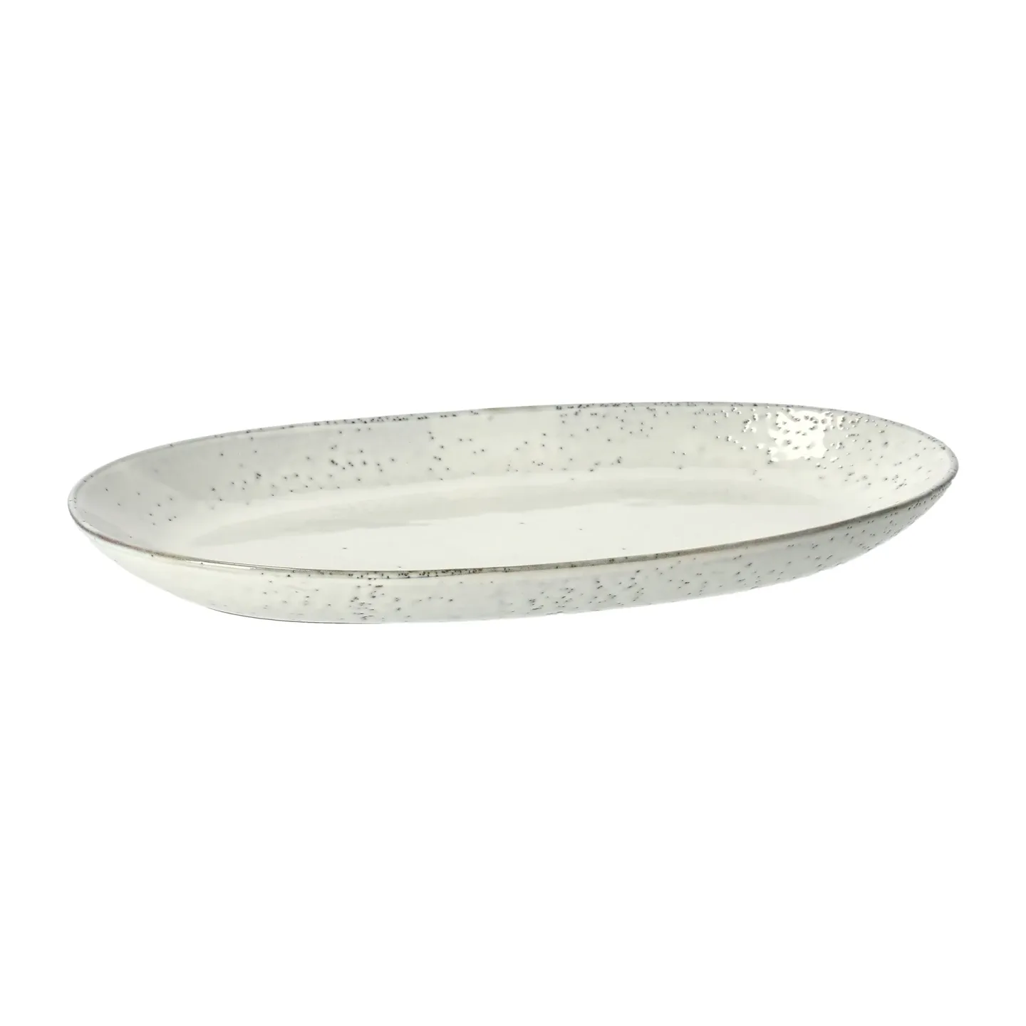 Broste Copenhagen Nordic Sand ovalt fat 30x17 cm