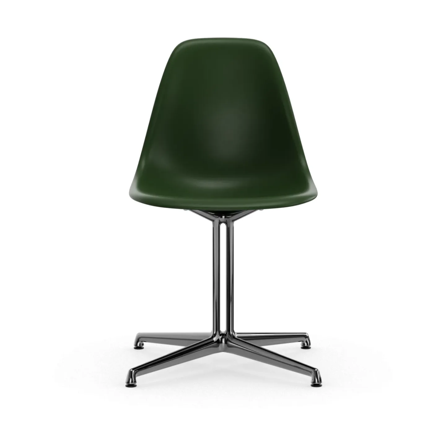 Vitra Eames Plastic Side Chair RE La Fonda base 48 forest-03 polished aluminium
