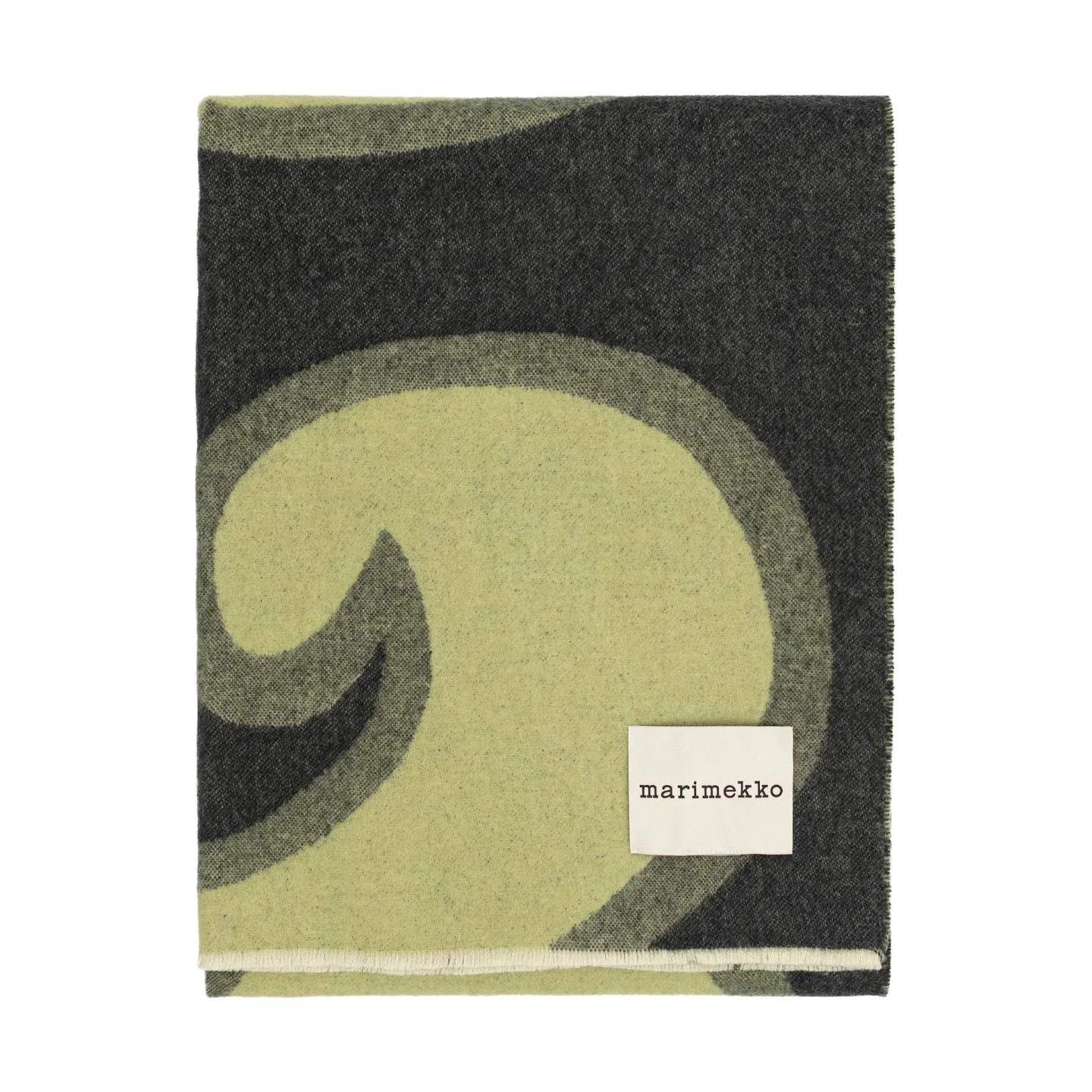 Marimekko Jokeri pläd 130x170 cm Dark green-pear