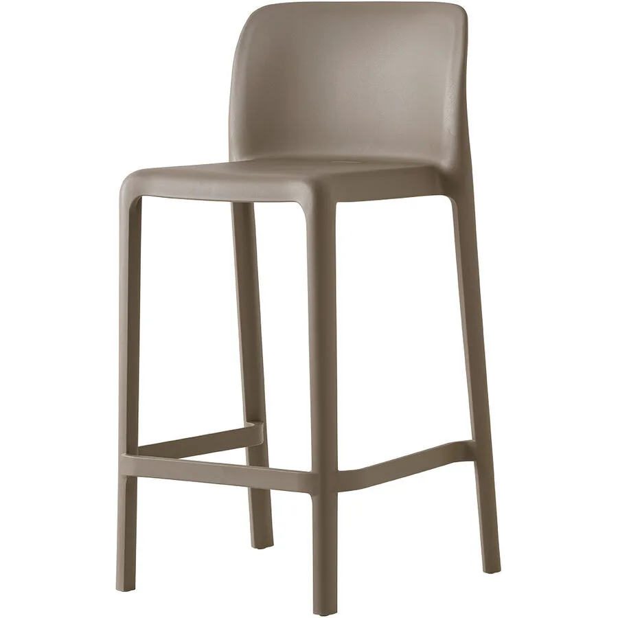 CONNUBIA Barhocker 2er-Set Bayo schlamm/taube Recyceltes Polypropylen H 90 cm