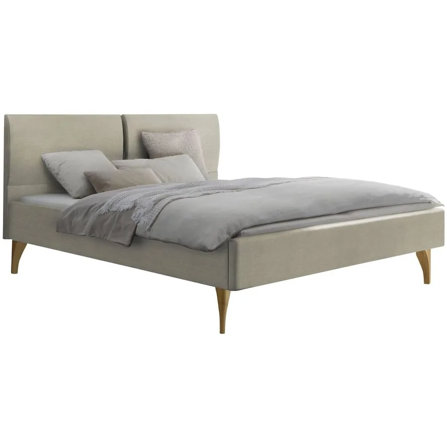 Hasena Bett Dream Pronto beige Eiche massiv Massivholz 140 x 200 cm