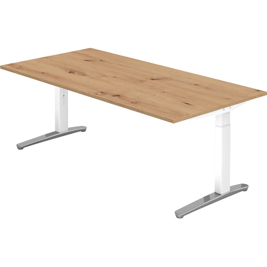 Schreibtisch Office Asteiche Holzwerkstoff B 200 T 100 cm