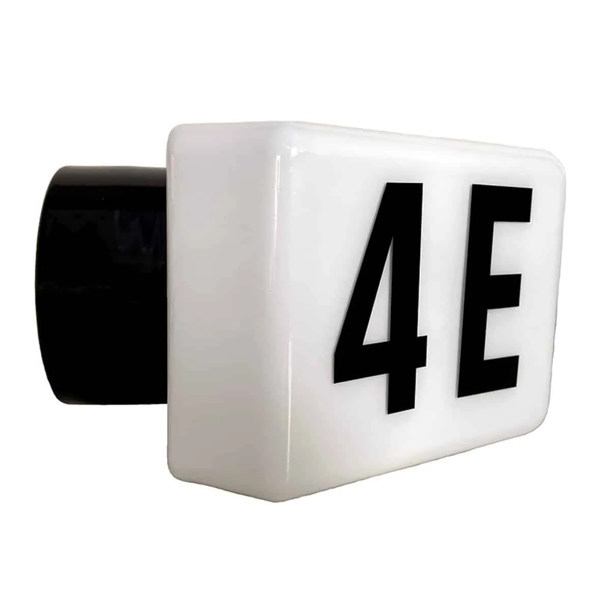 Husnummerarmatur Vägg Glas/Porslin E27 Svart