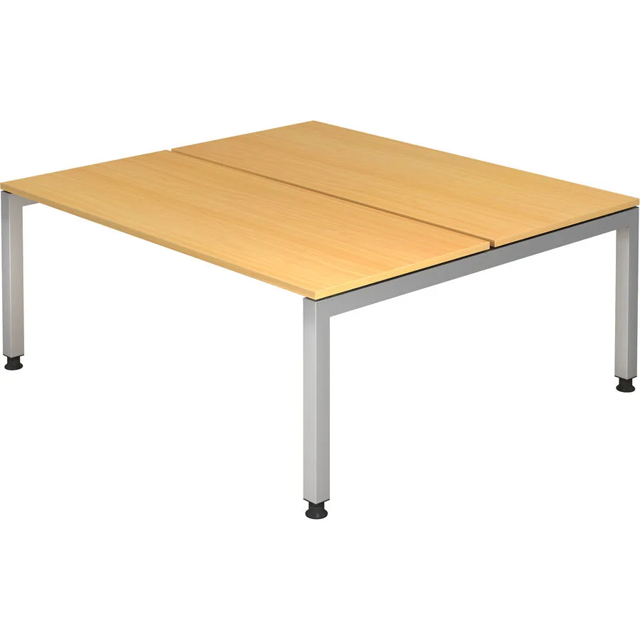 Schreibtisch Office buche Holzwerkstoff Höhenverstellbar B 180 cm T 162.5 cm