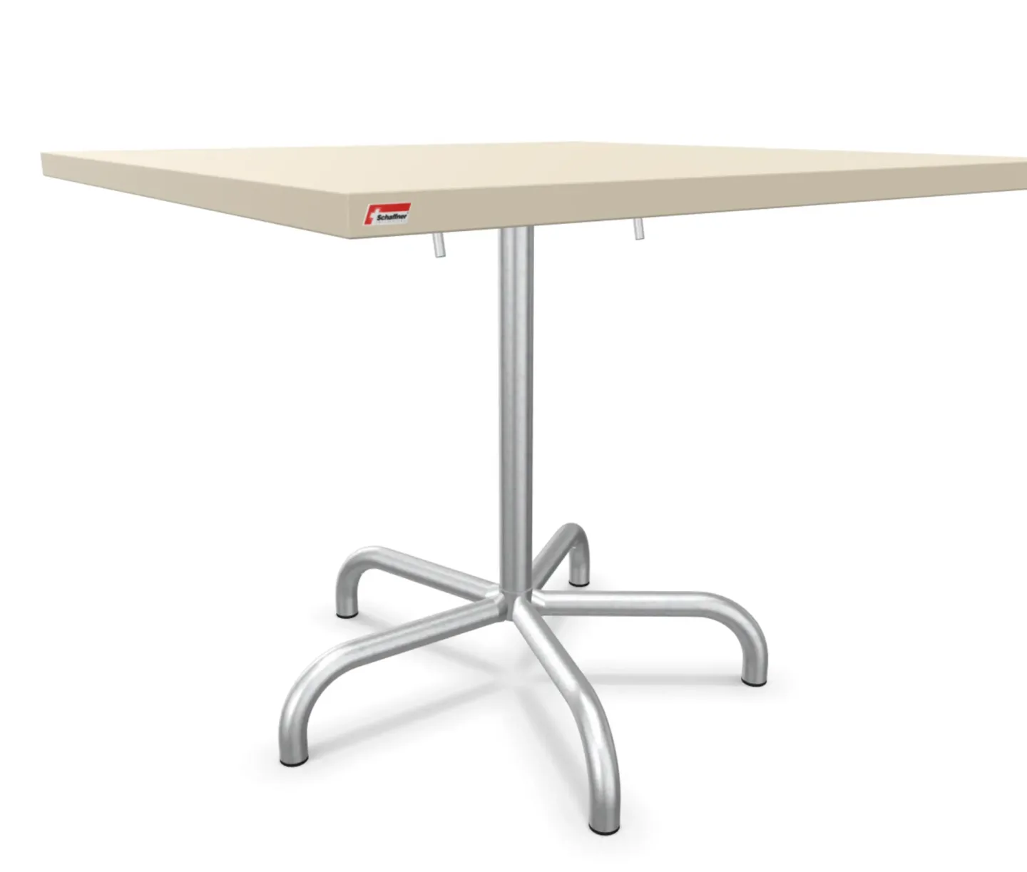 Schaffner Metalltisch Säntis Quadratisch Feuerverzinkt Beige | Schubiger Möbel
