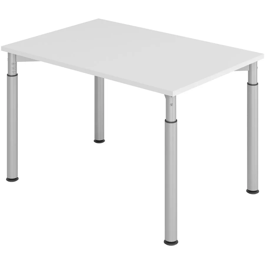 Schreibtisch Office grau Holzwerkstoff Höhenverstellbar B 120 T 80 cm