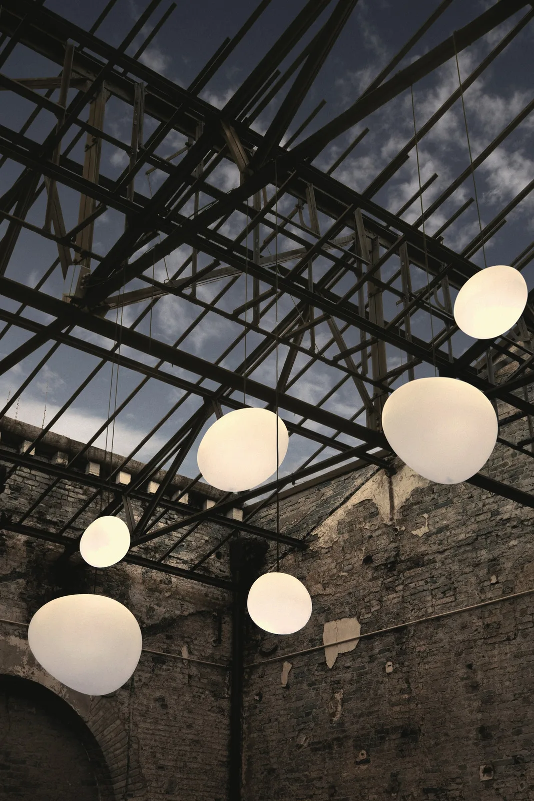 Gregg Utendørs Pendel Medium Hvit - Foscarini - Terrasse - Plast