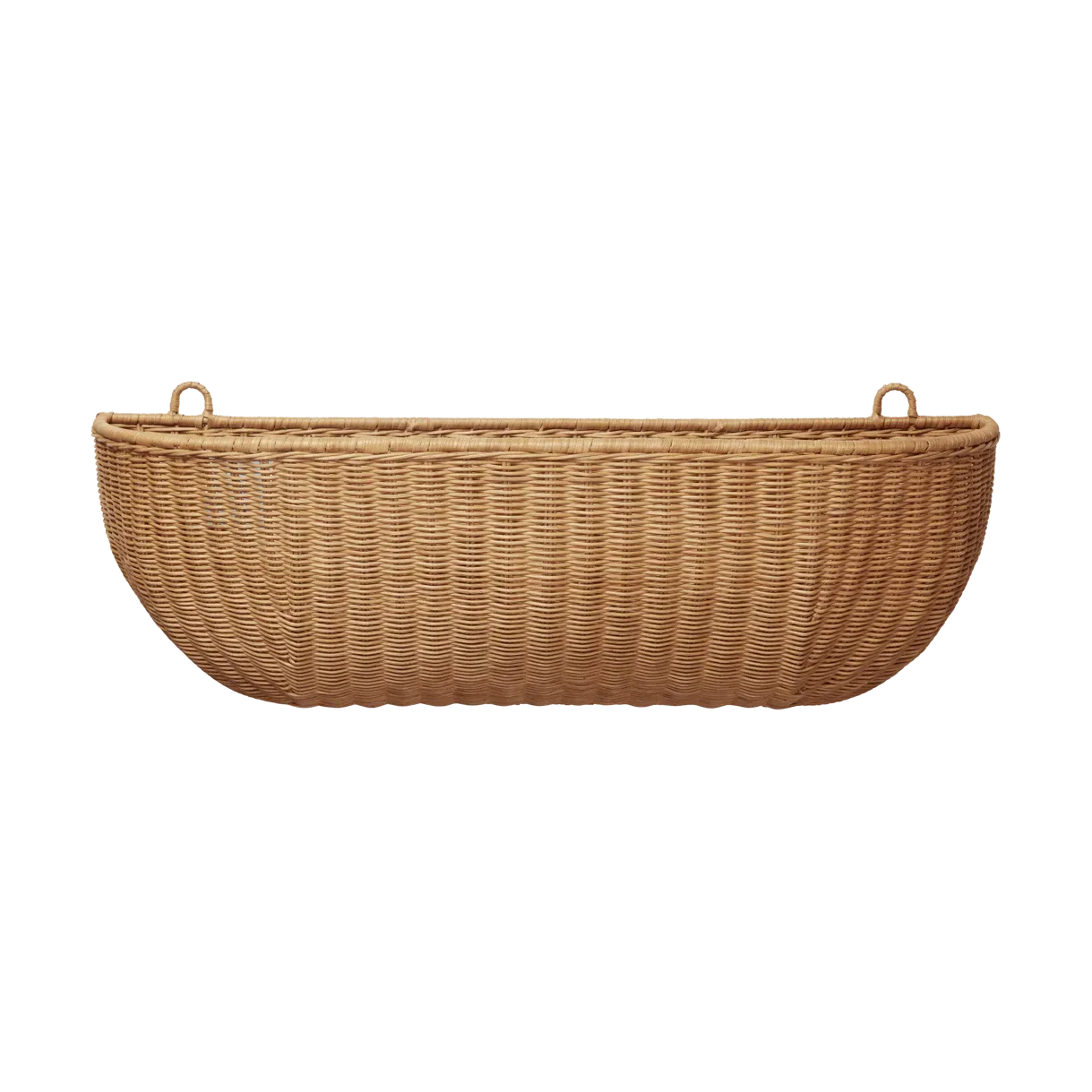 Ferm Living Braided wall pocket väggkorg 25x75 cm Natural