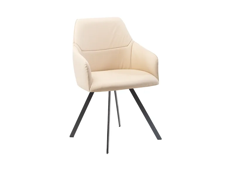 Stuhl AROSA Echtleder beige