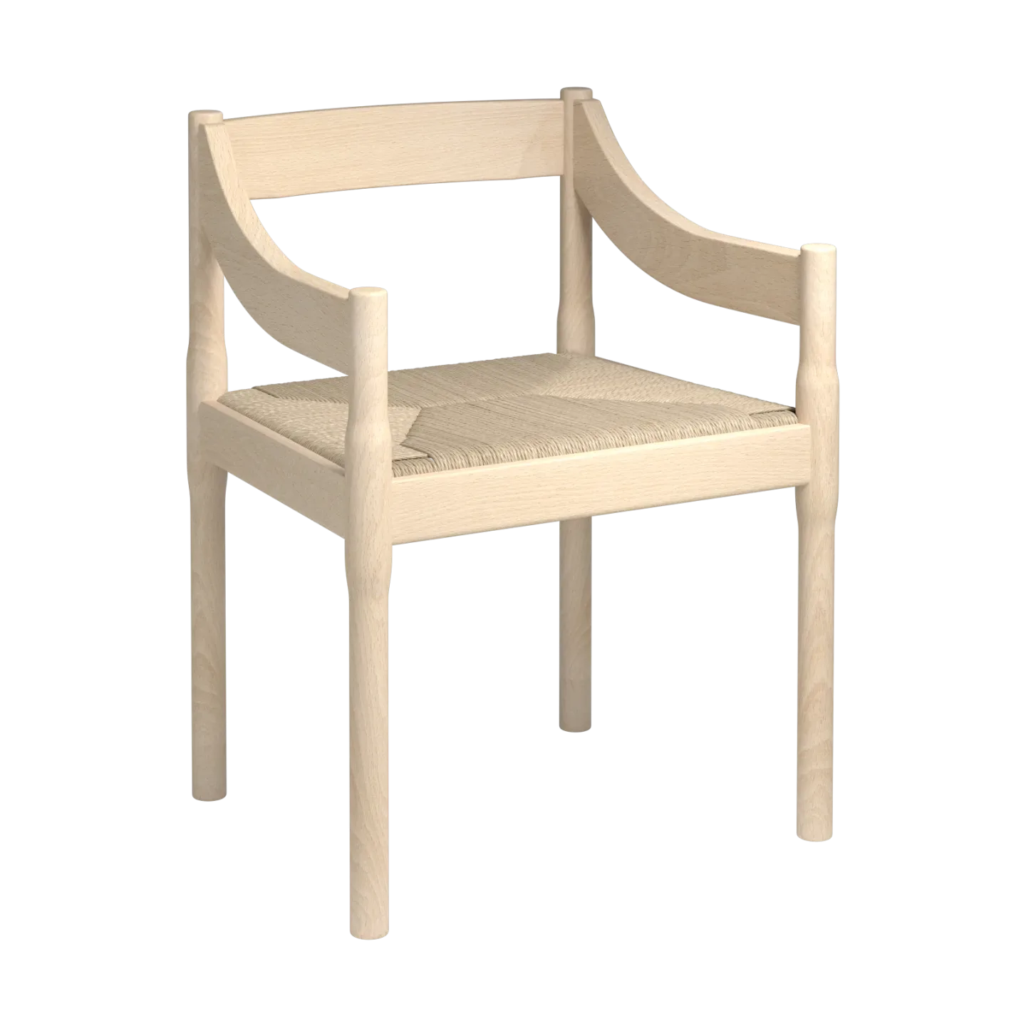 Fritz Hansen Carimate karmstol Bok-naturflätad