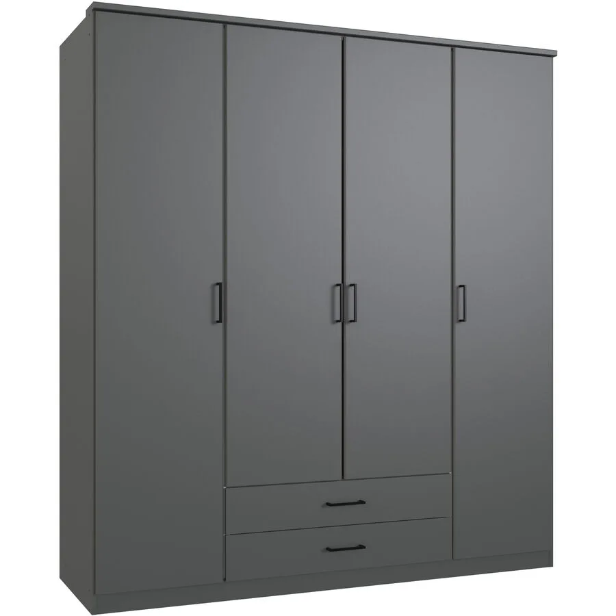 Kleiderschrank Fallp graphit Holzwerkstoff B 180 cm