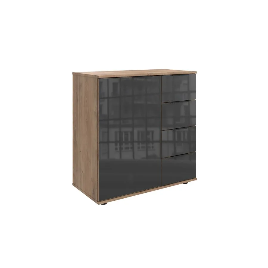Kommode Metac Plankeneiche Holzwerkstoff B 81 H 83 cm