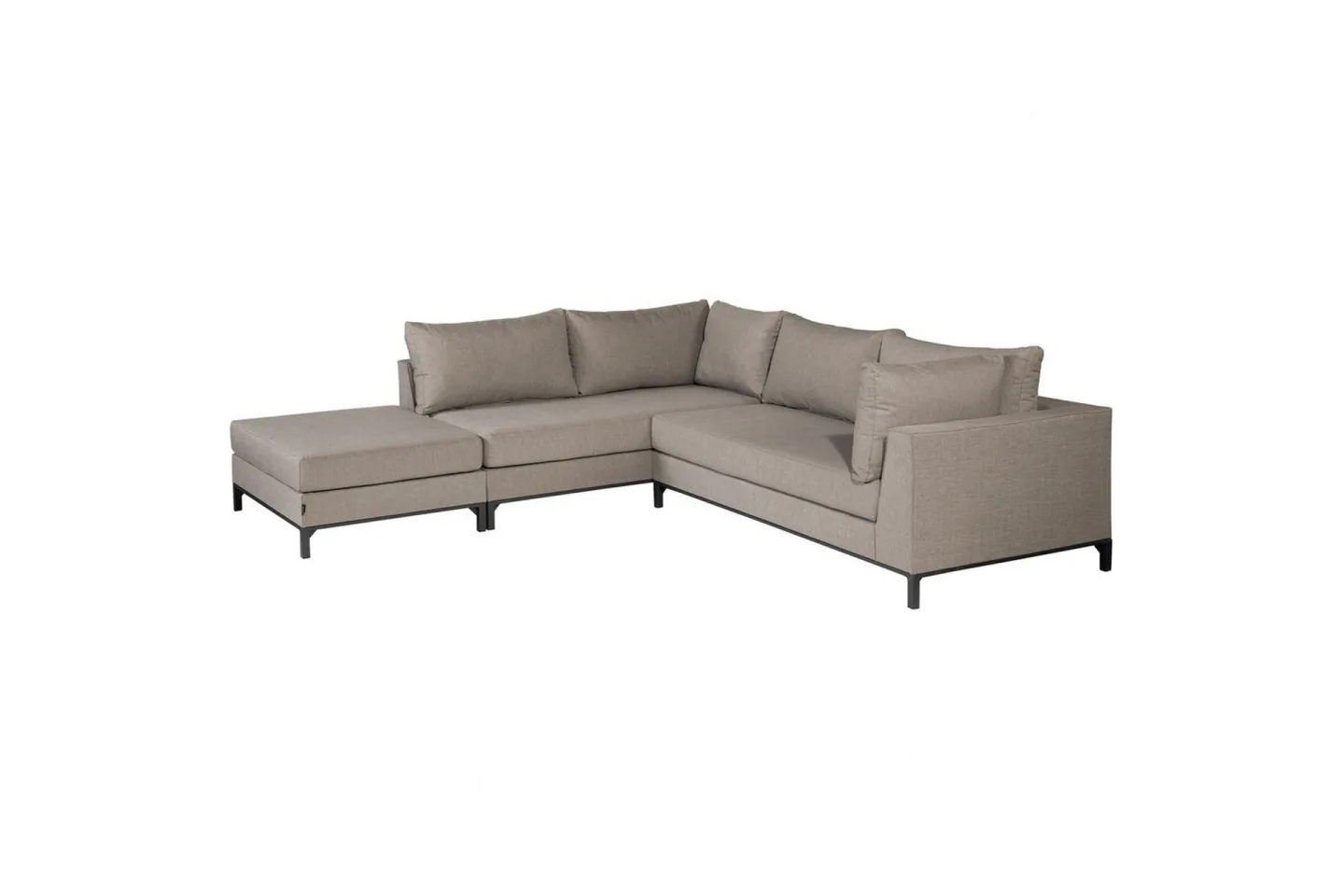 Trädgårdsloungeset Sicilien - Taupe, Vänster